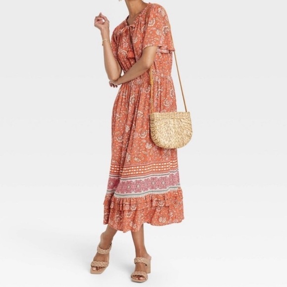 Knox Rose Dresses & Skirts - Knox Rose Midi Sundress Women's Sz Small Boho Cottagecore Bohemian